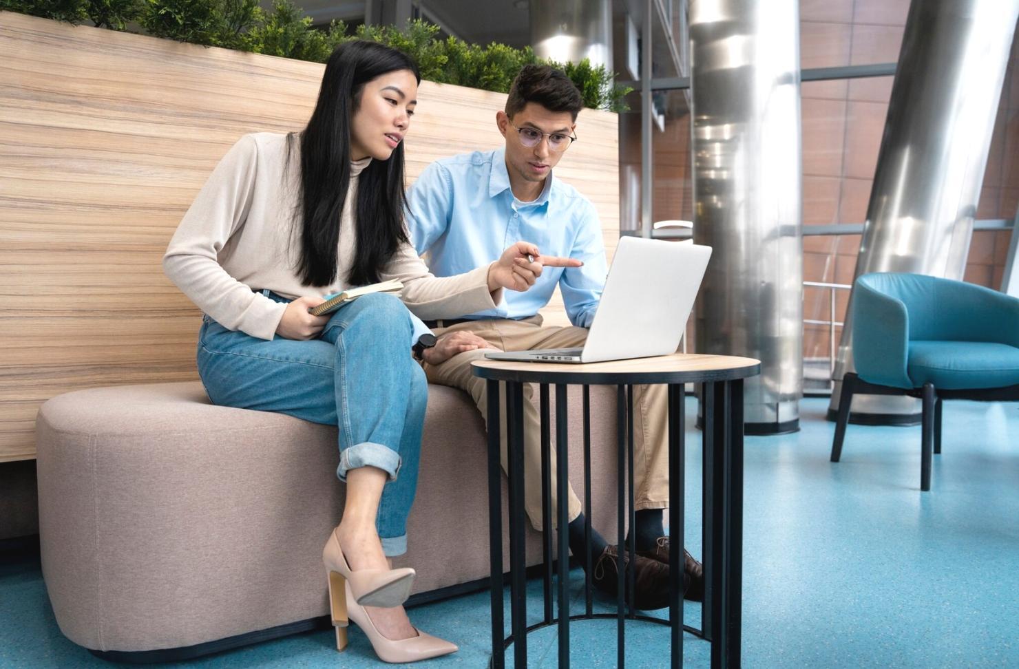 Financial planning workspace with charts and analysis